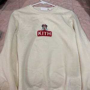 Kith Minnie Mouse cream sweatshirt - kids xl 14 - 16